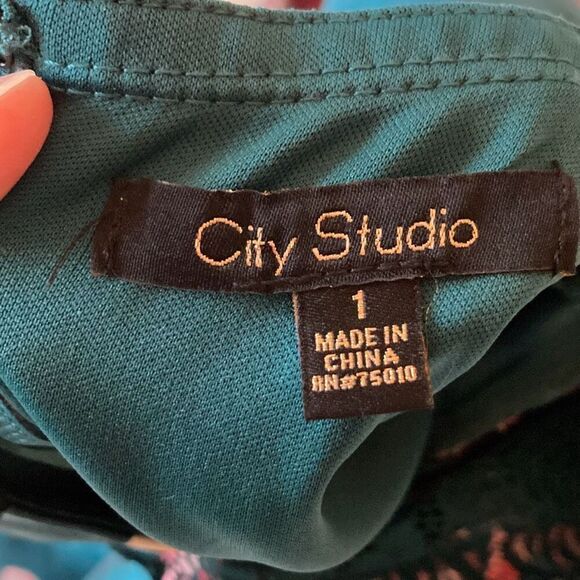 City Studio Floral Fit and Flare Cocktail Party Dress Size 1 (Juniors) (M2) - Picture 14 of 16